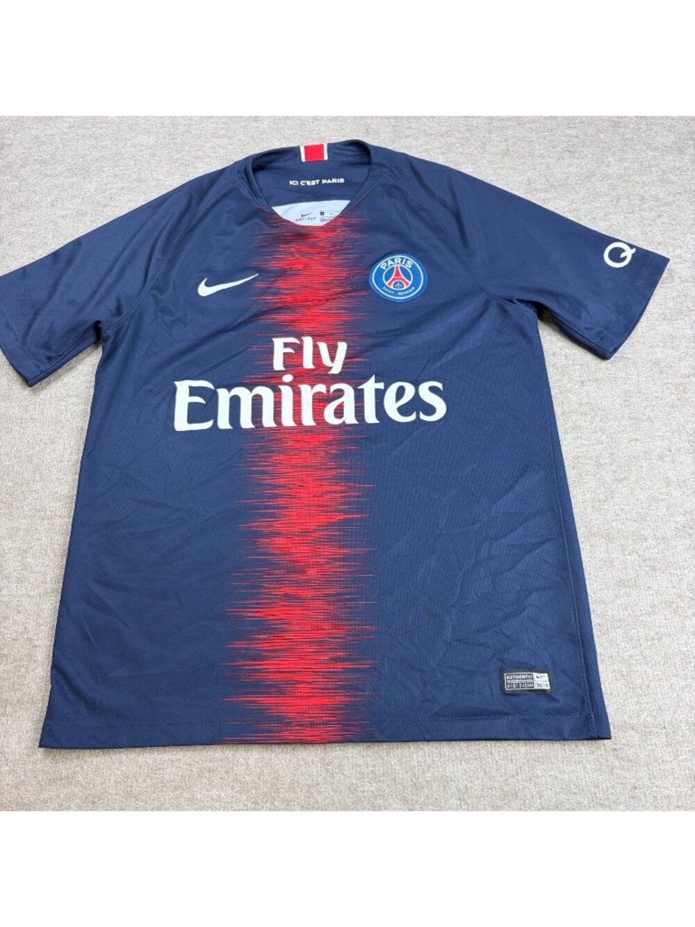 Nike Soccer Jersey Medium Blue Paris St. Germain Mbappe
